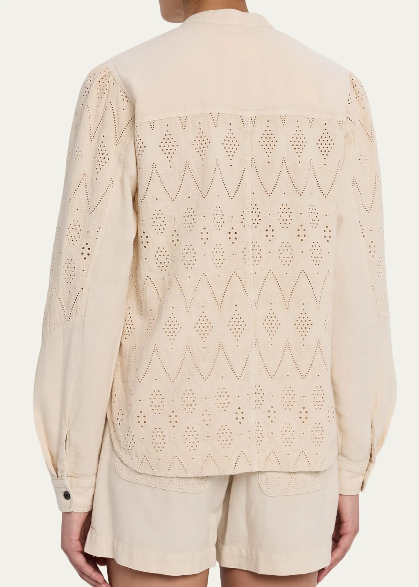 Etoile Isabel MarantKaina Eyelet Cotton Button-Front Shirt