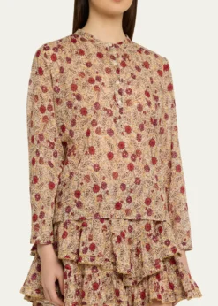 Etoile Isabel MarantMaria Floral Cotton Top
