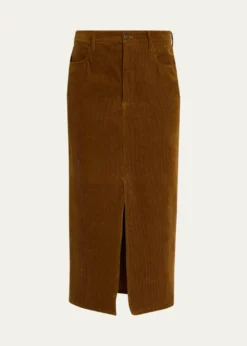 Etoile Isabel MarantOdalie Corduroy Midi Skirt