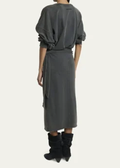 Etoile Isabel MarantSandrina Draped Sweatshirt Dress