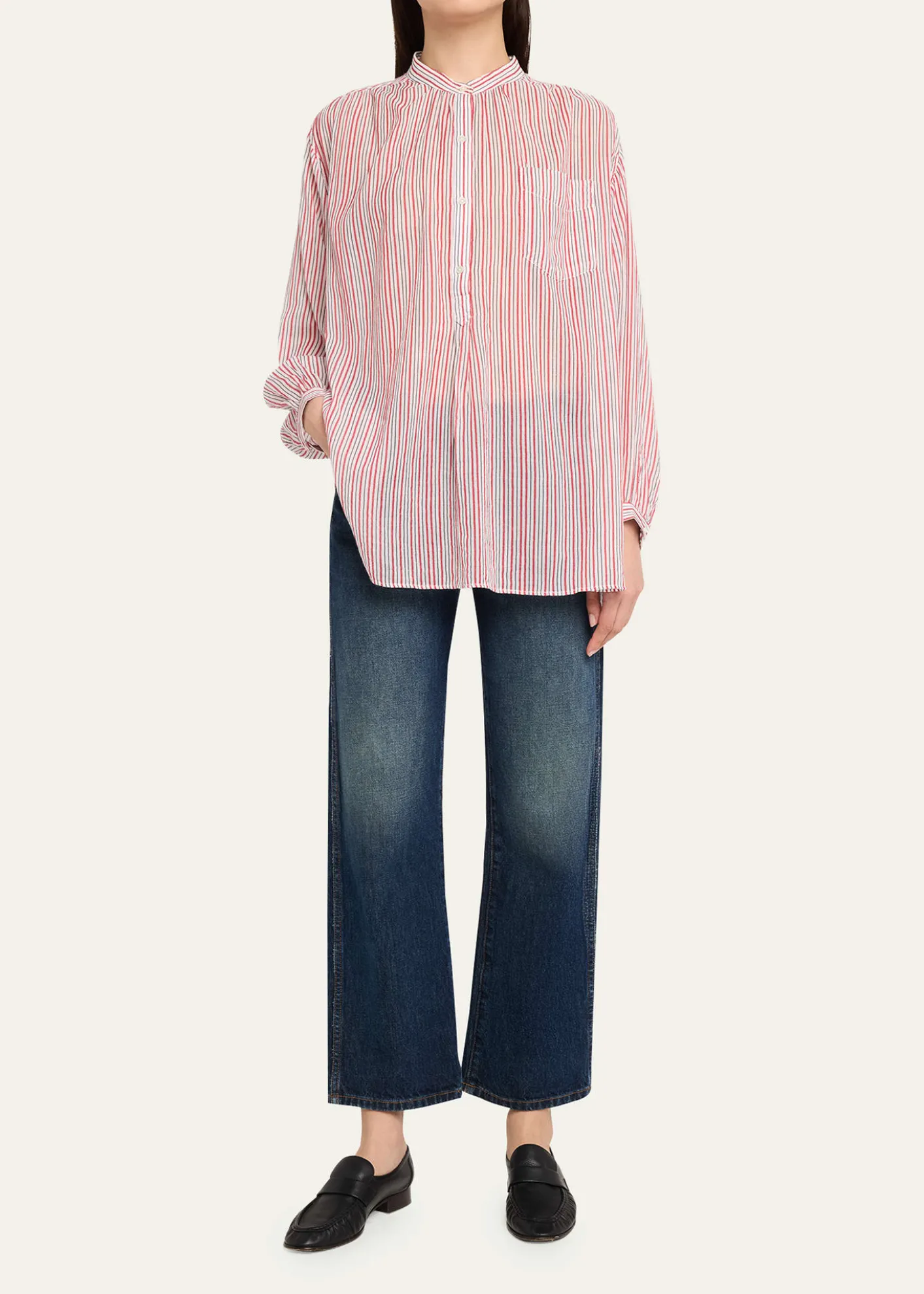 Etoile Isabel MarantSapha Stripe Long-Sleeve Tunic