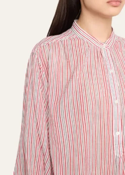 Etoile Isabel MarantSapha Stripe Long-Sleeve Tunic