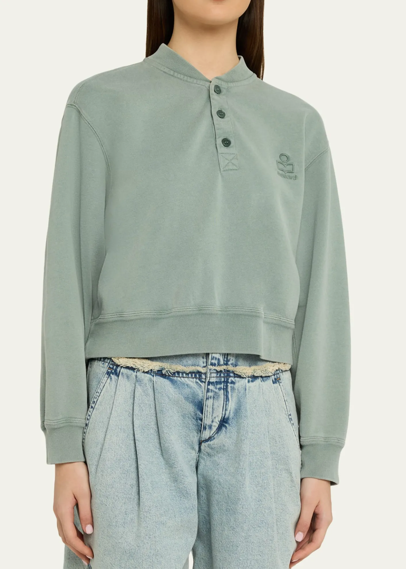 Etoile Isabel MarantSimony Logo-Embroidered Sweatshirt