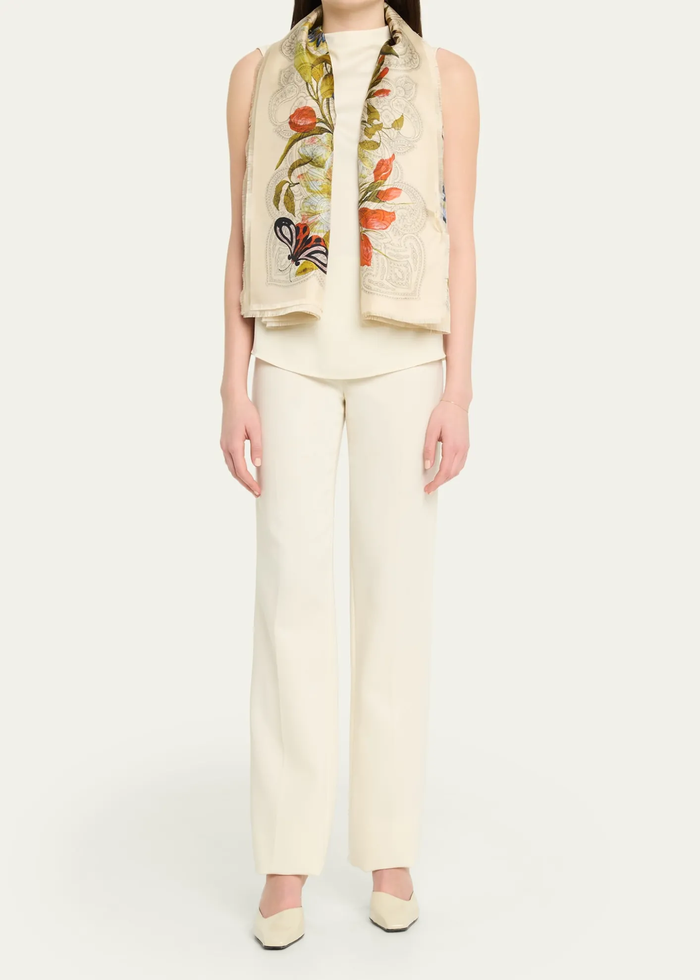 EtroBoheme Floral Silk Scarf