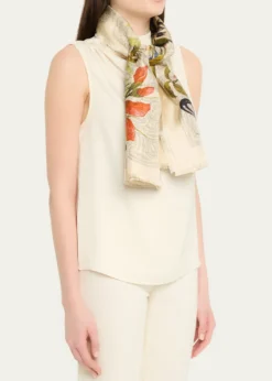 EtroBoheme Floral Silk Scarf