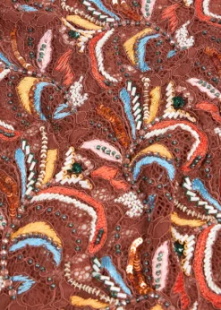 EtroEmbroidered Lace Beaded Foulard
