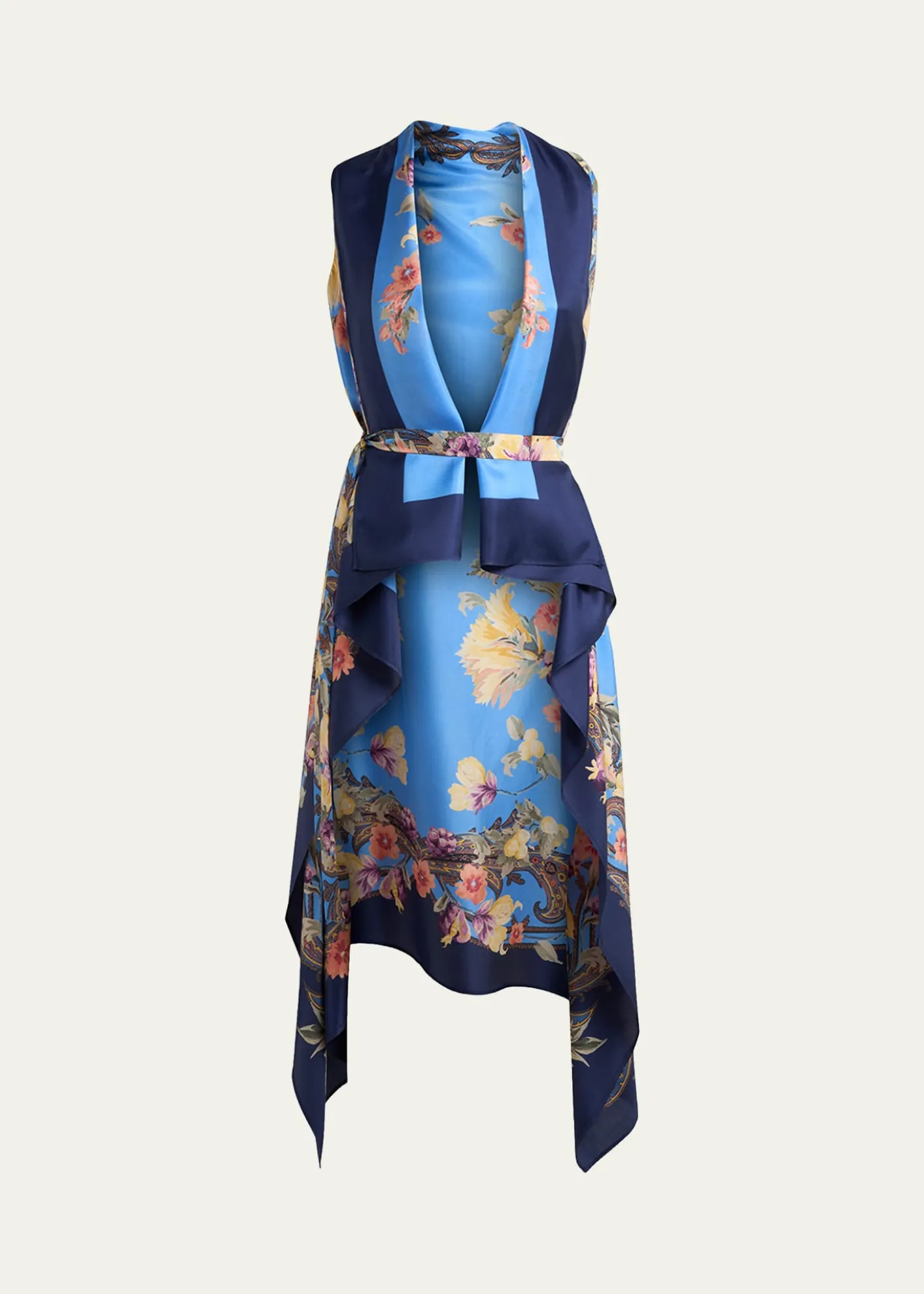 EtroFloral Silk Foulard Vest