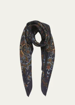 EtroFloral Silk Square Scarf