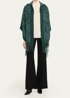 EtroHooded Paisley Wool Scarf
