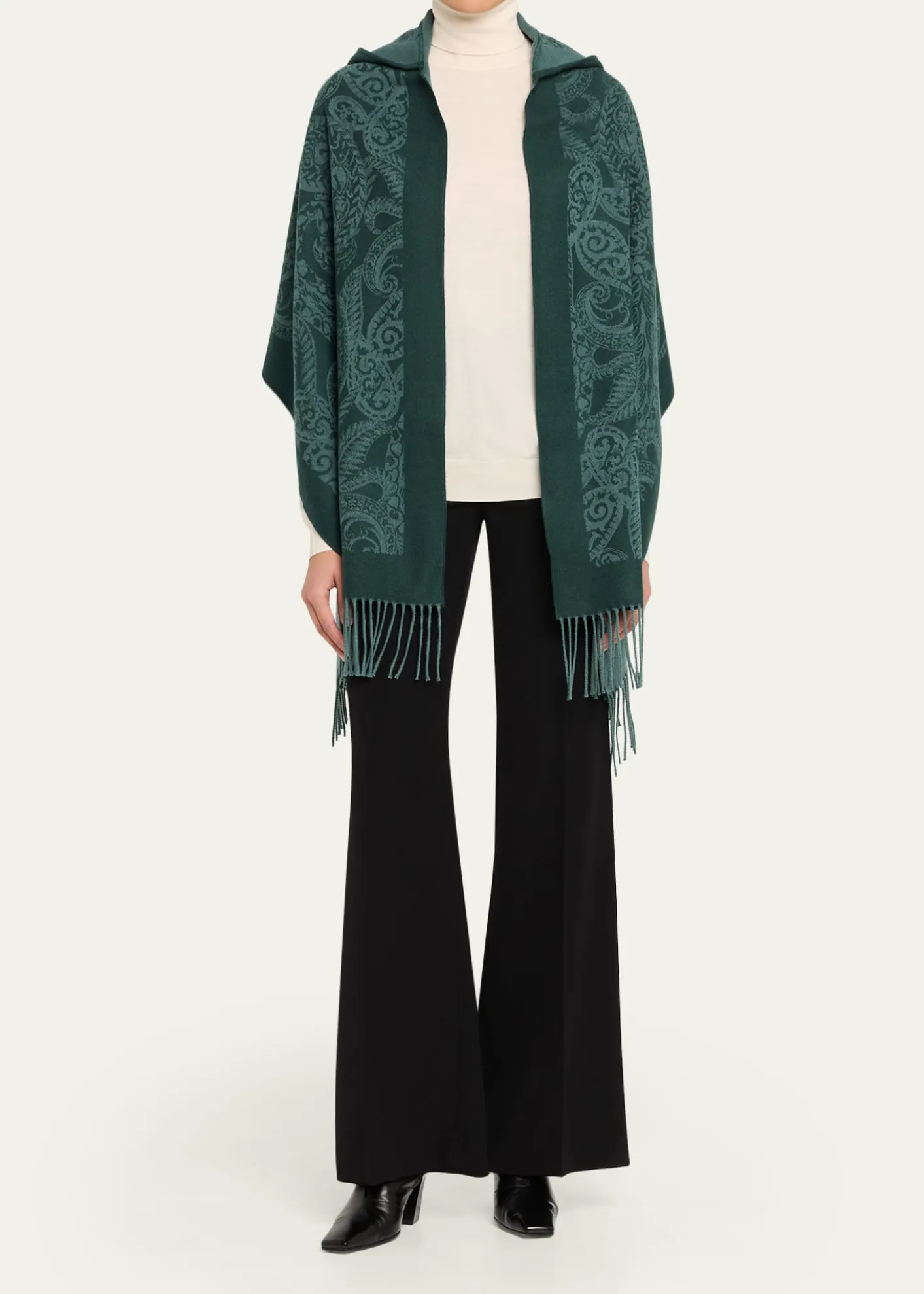 EtroHooded Paisley Wool Scarf