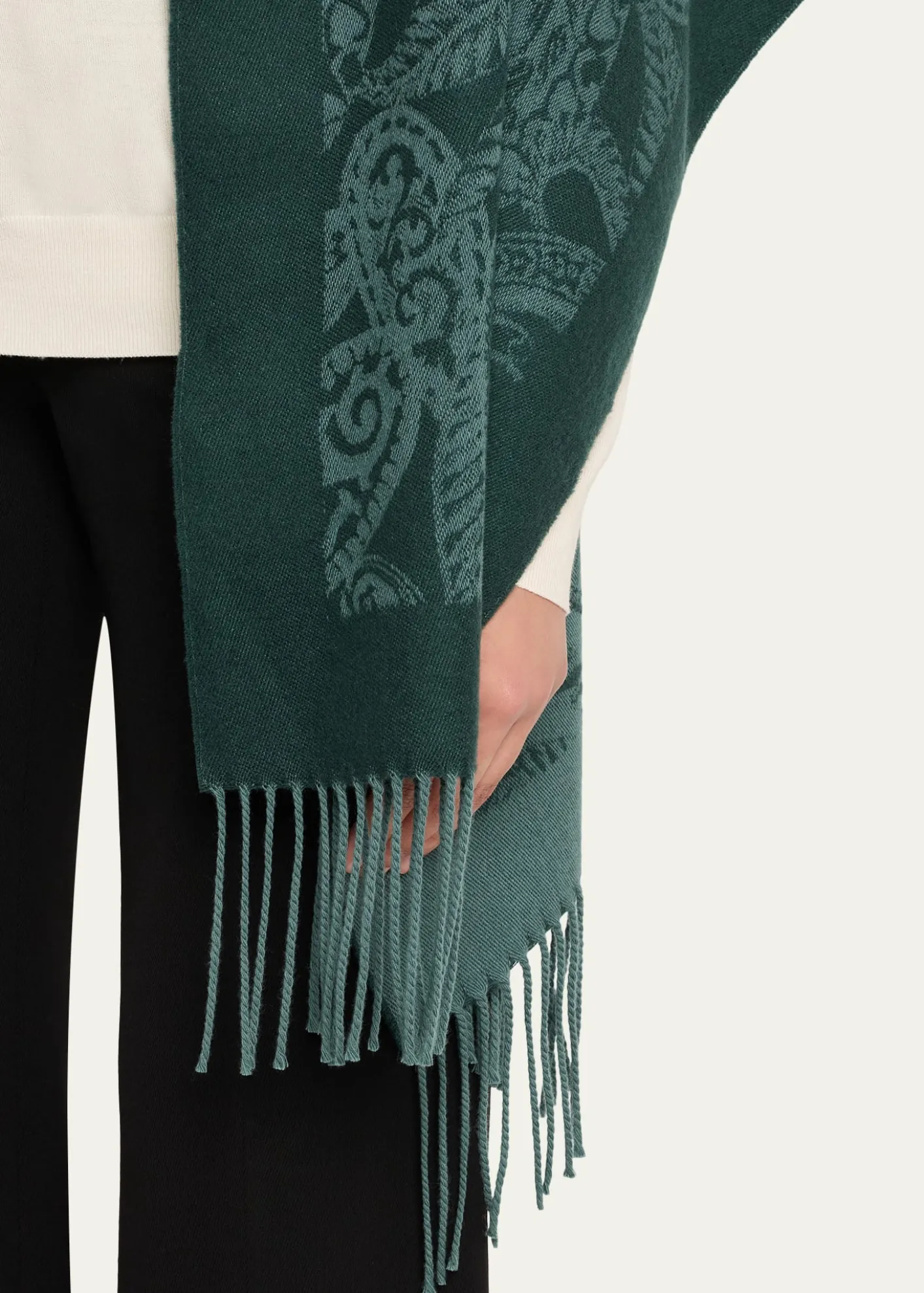 EtroHooded Paisley Wool Scarf