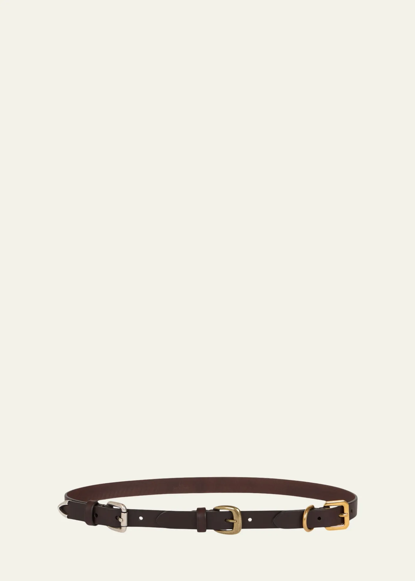 EtroInterchangeable Buckles Leather Belt