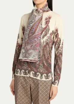 EtroPaisley-Print Silk-Blend Scarf