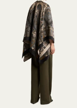 EtroPaisley Wool-Blend Cape