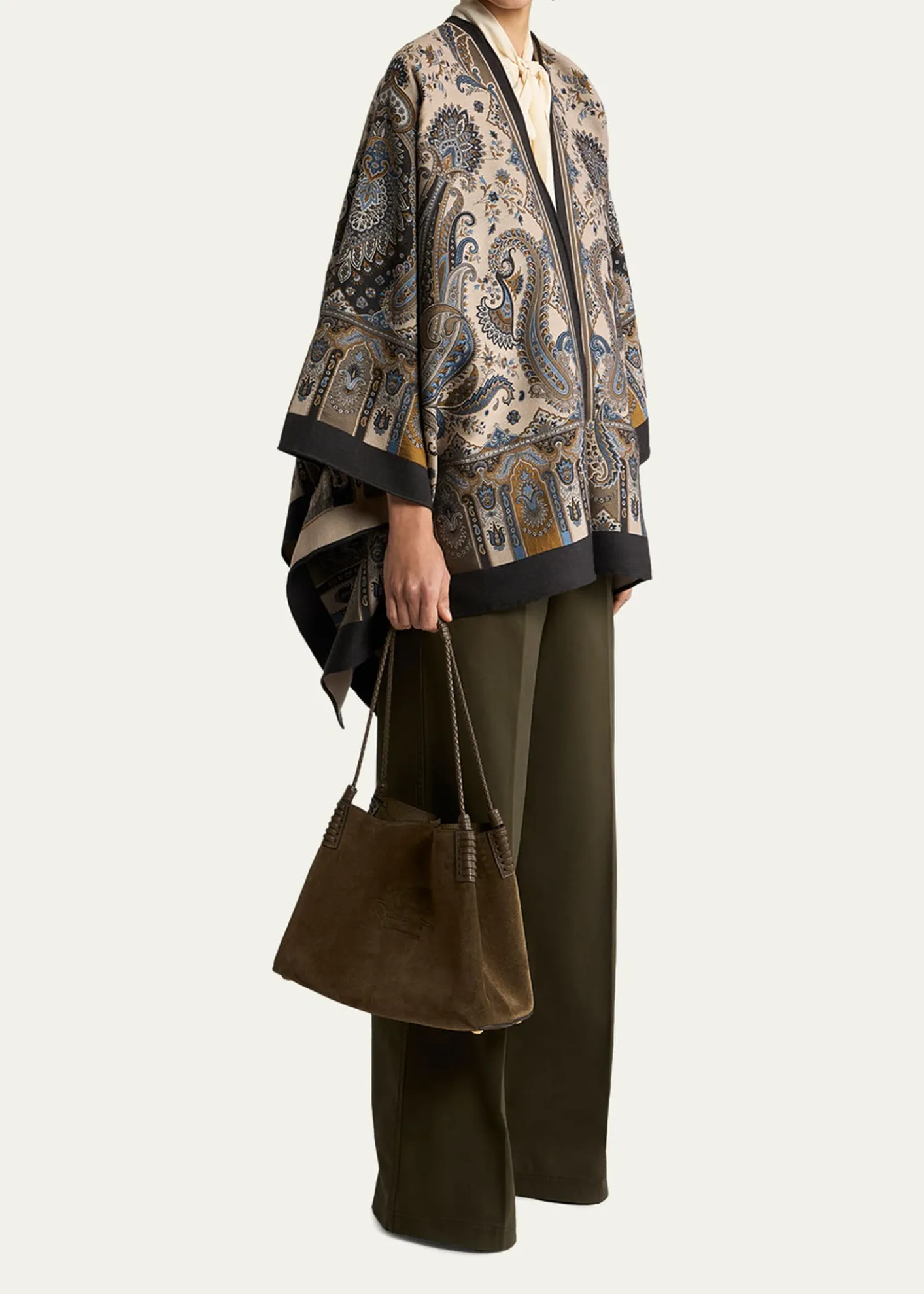 EtroPaisley Wool-Blend Cape
