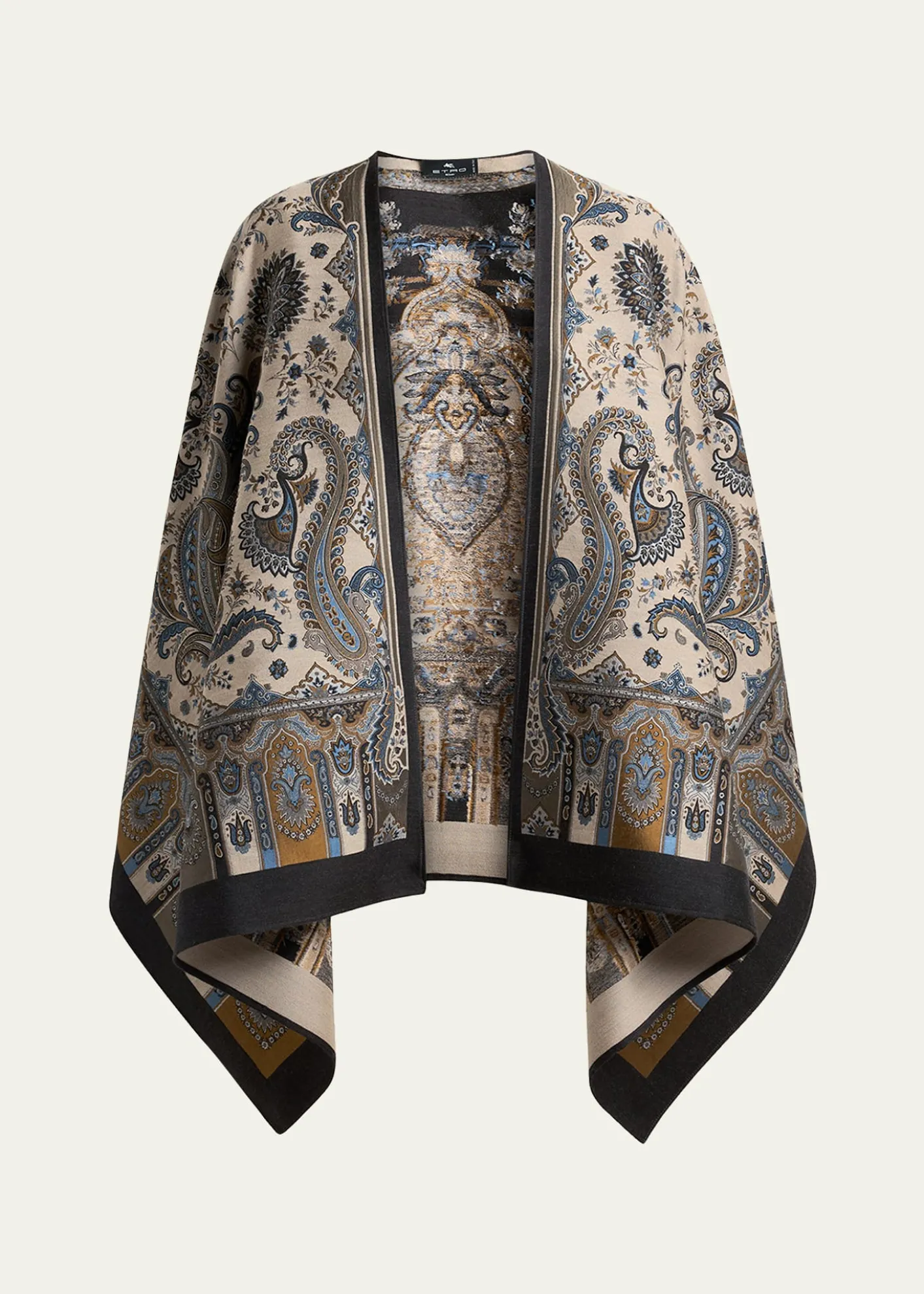 EtroPaisley Wool-Blend Cape
