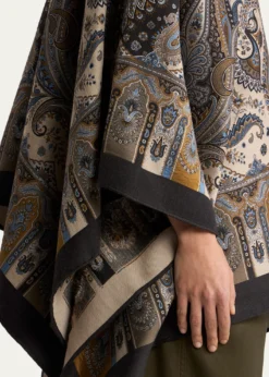 EtroPaisley Wool-Blend Cape