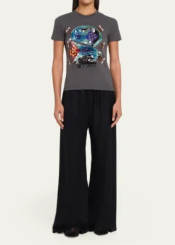 EtroShort-Sleeve Embroidered Graphic T-Shirt