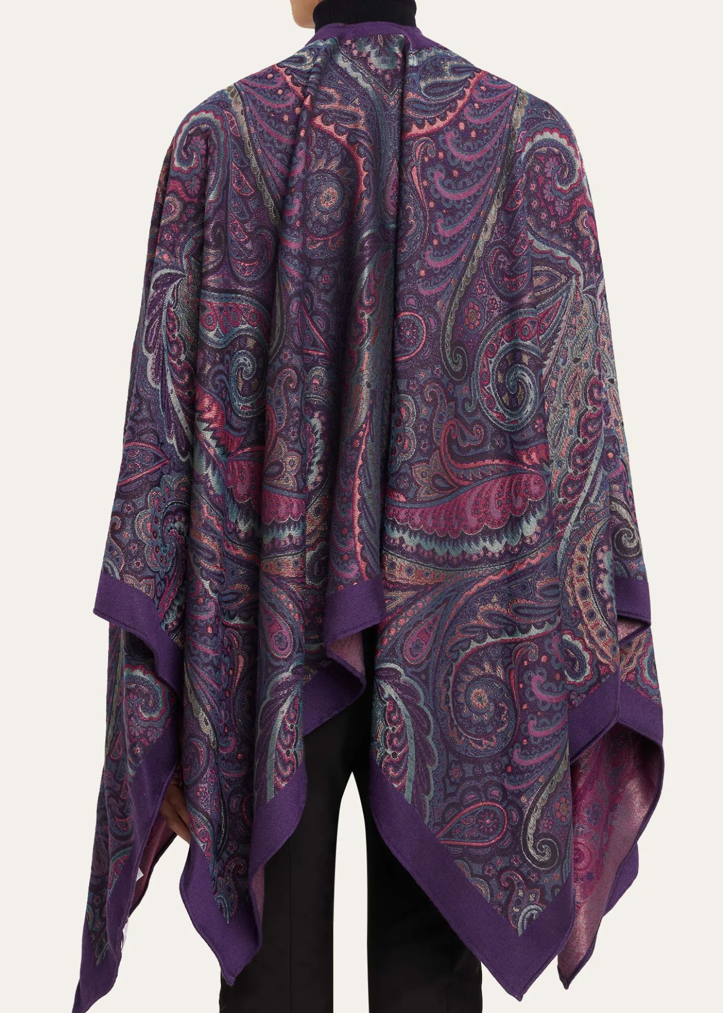 EtroWool-Blend Jacquard Cape