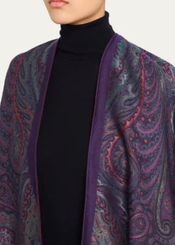 EtroWool-Blend Jacquard Cape