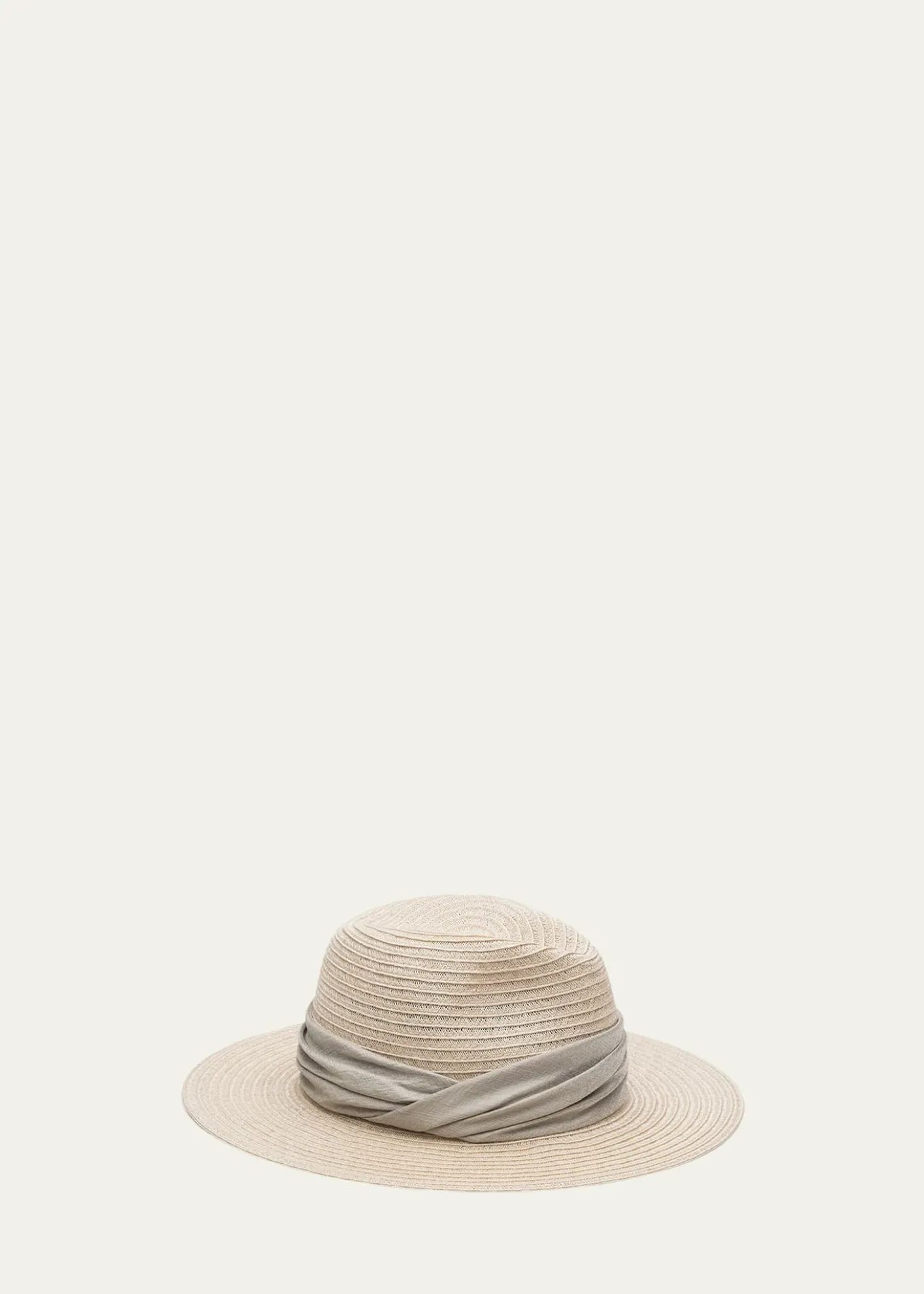 Eugenia KimCourtney Woven Fedora Hat w/ Scarf Band