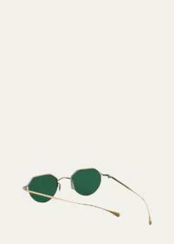 EyevanMen's 185 Titanium Oval Sunglasses