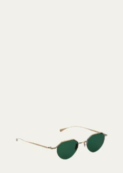 EyevanMen's 185 Titanium Oval Sunglasses