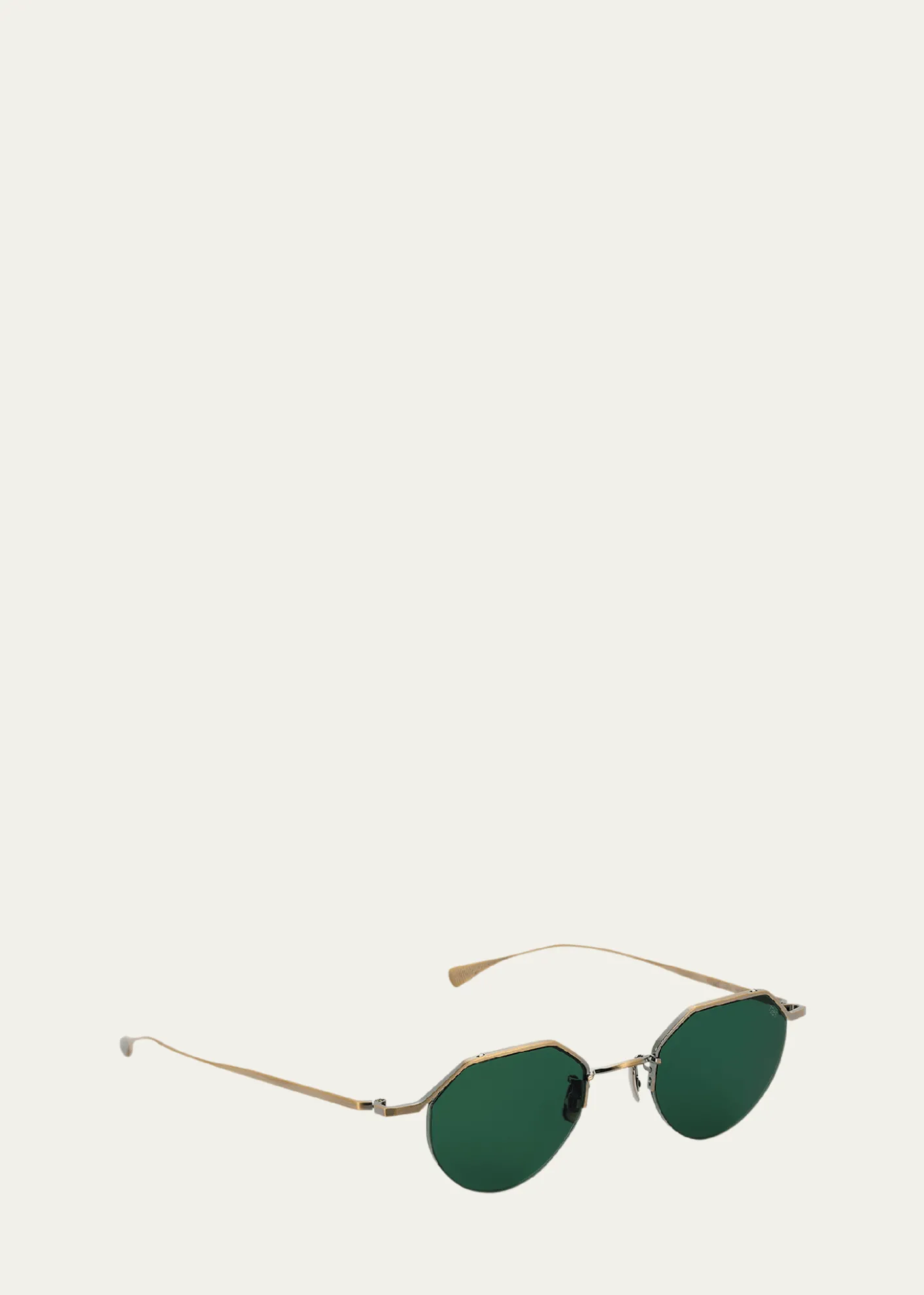 EyevanMen's 185 Titanium Oval Sunglasses