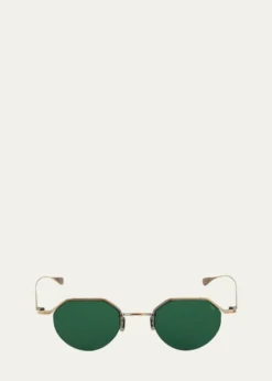 EyevanMen's 185 Titanium Oval Sunglasses