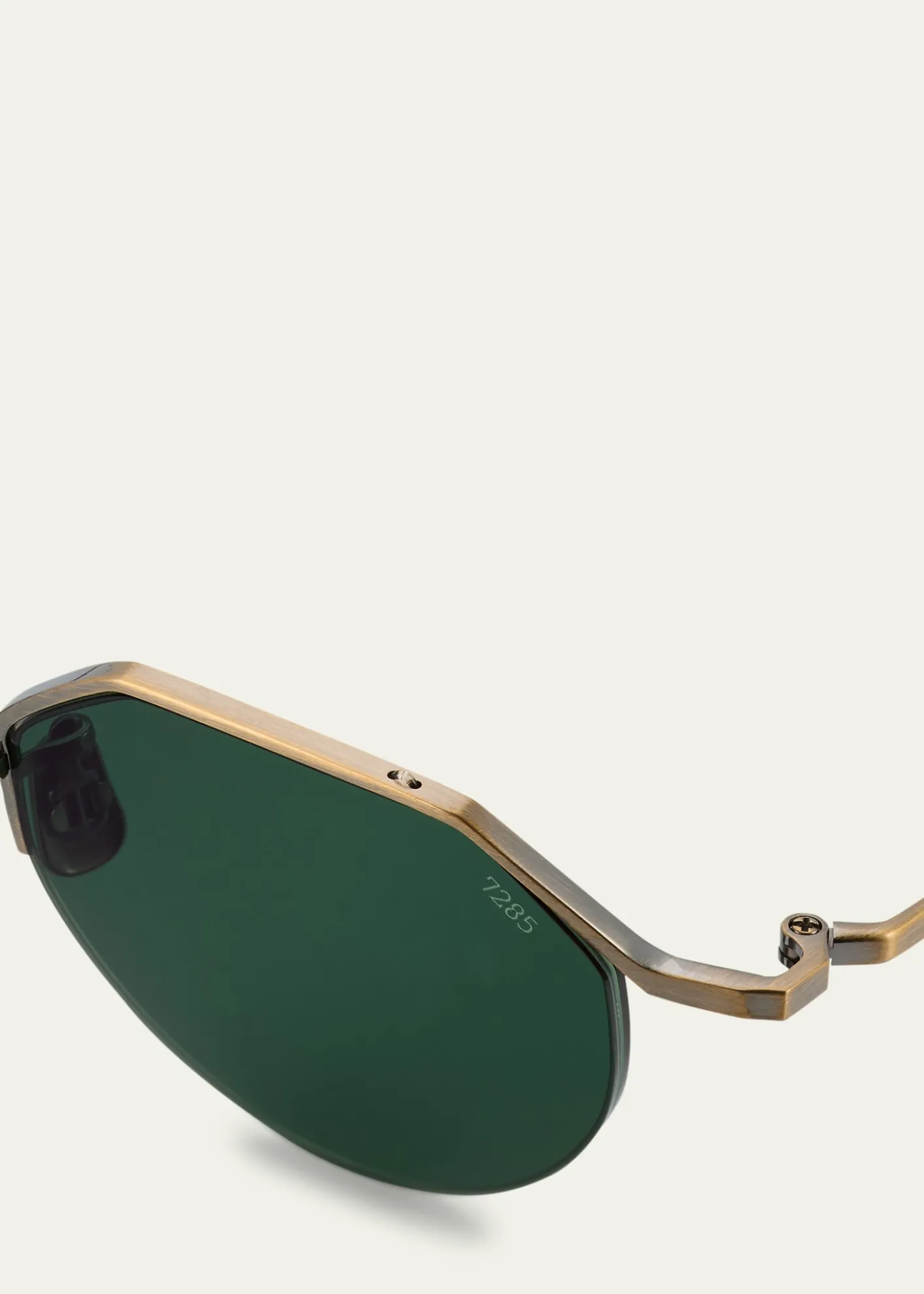 EyevanMen's 185 Titanium Oval Sunglasses