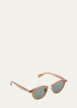 EyevanMen's 566 Round Acetate Sunglasses