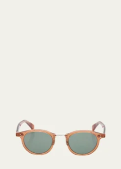 EyevanMen's 566 Round Acetate Sunglasses
