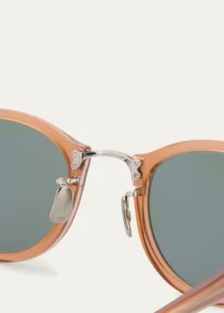 EyevanMen's 566 Round Acetate Sunglasses