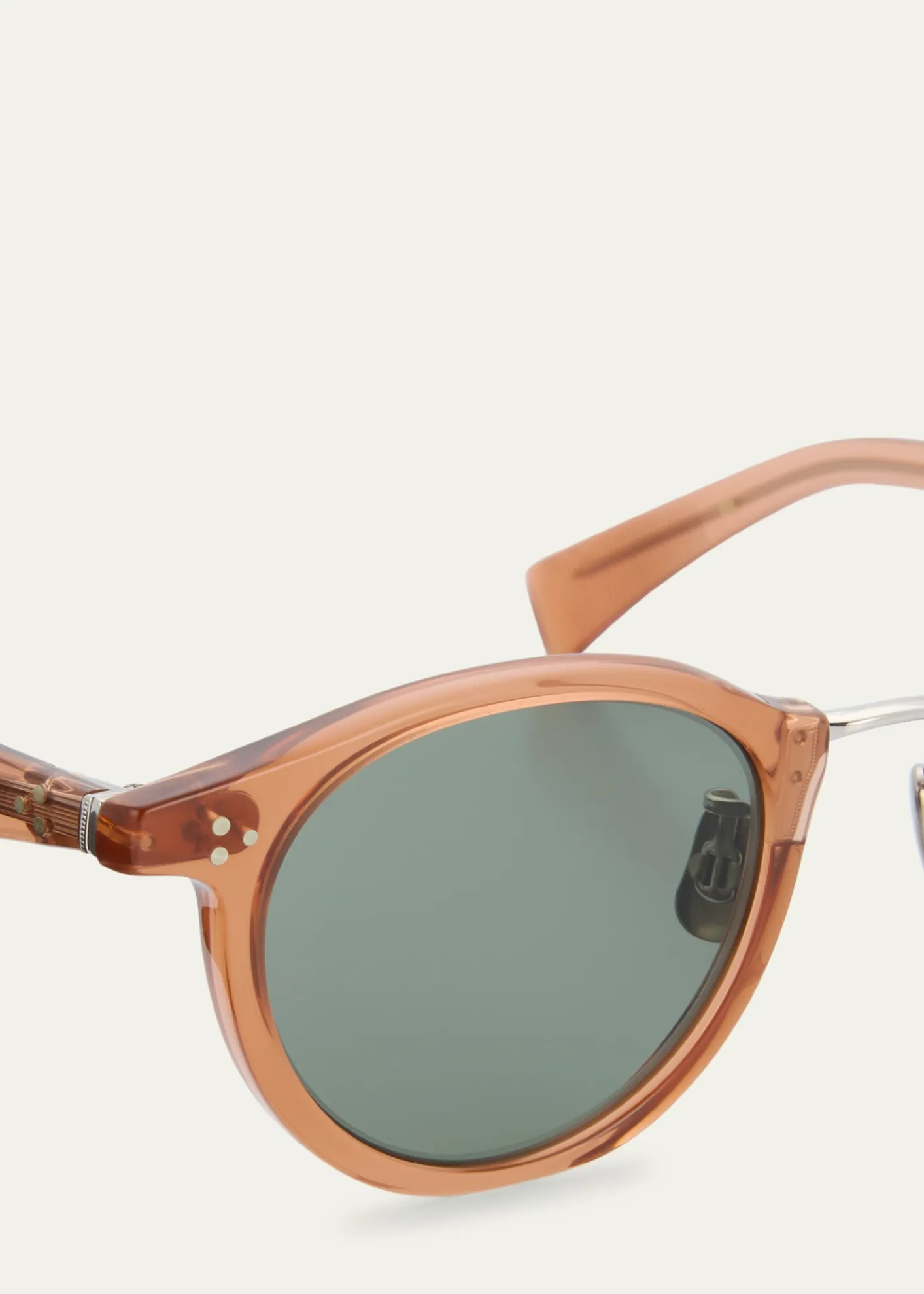 EyevanMen's 566 Round Acetate Sunglasses