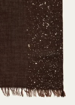 Faliero SartiDania Sequined Ombre Wool-Silk Scarf
