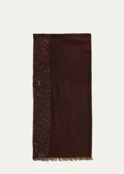 Faliero SartiDania Sequined Ombre Wool-Silk Scarf