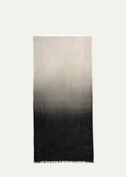 Faliero SartiDania Sequined Ombre Wool-Silk Scarf