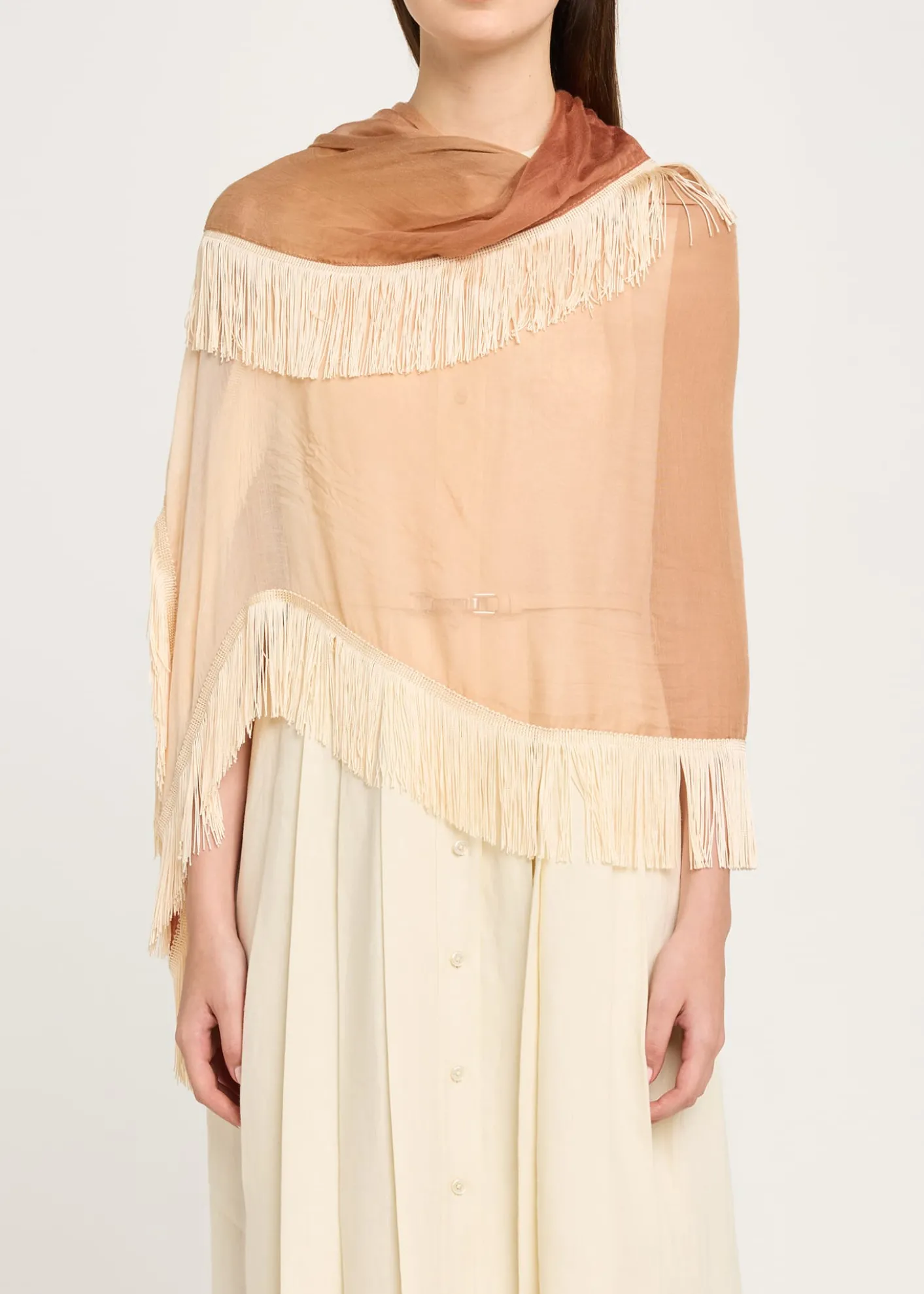 Faliero SartiGinny Frangia Fringed Degrade Scarf