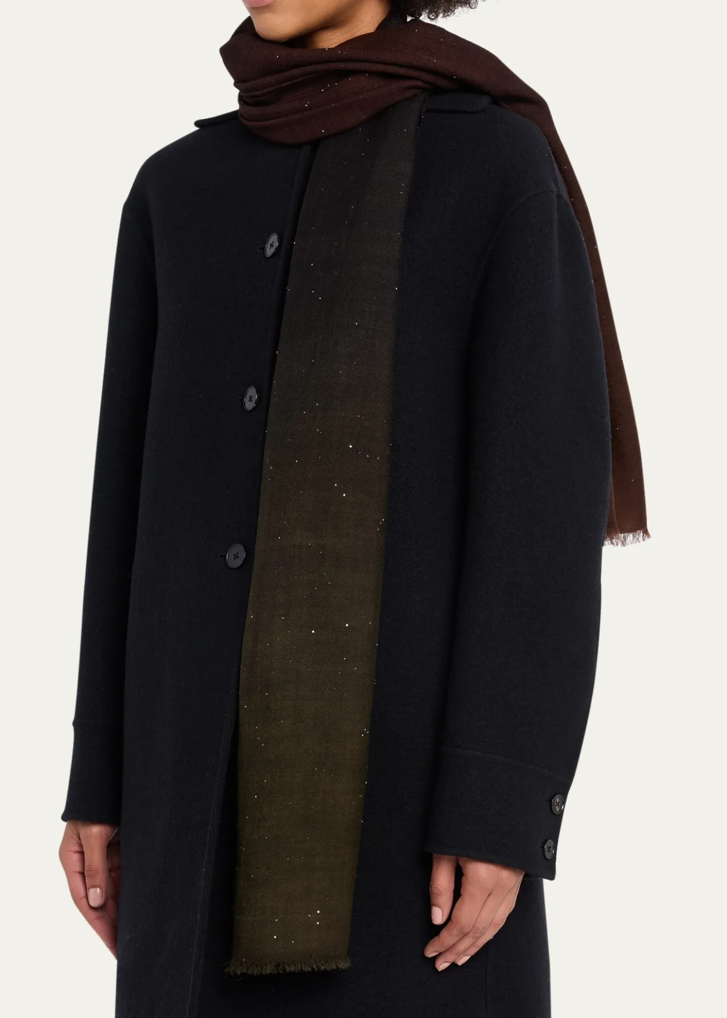 Faliero SartiIsa Degrade Wool-Blend Stole