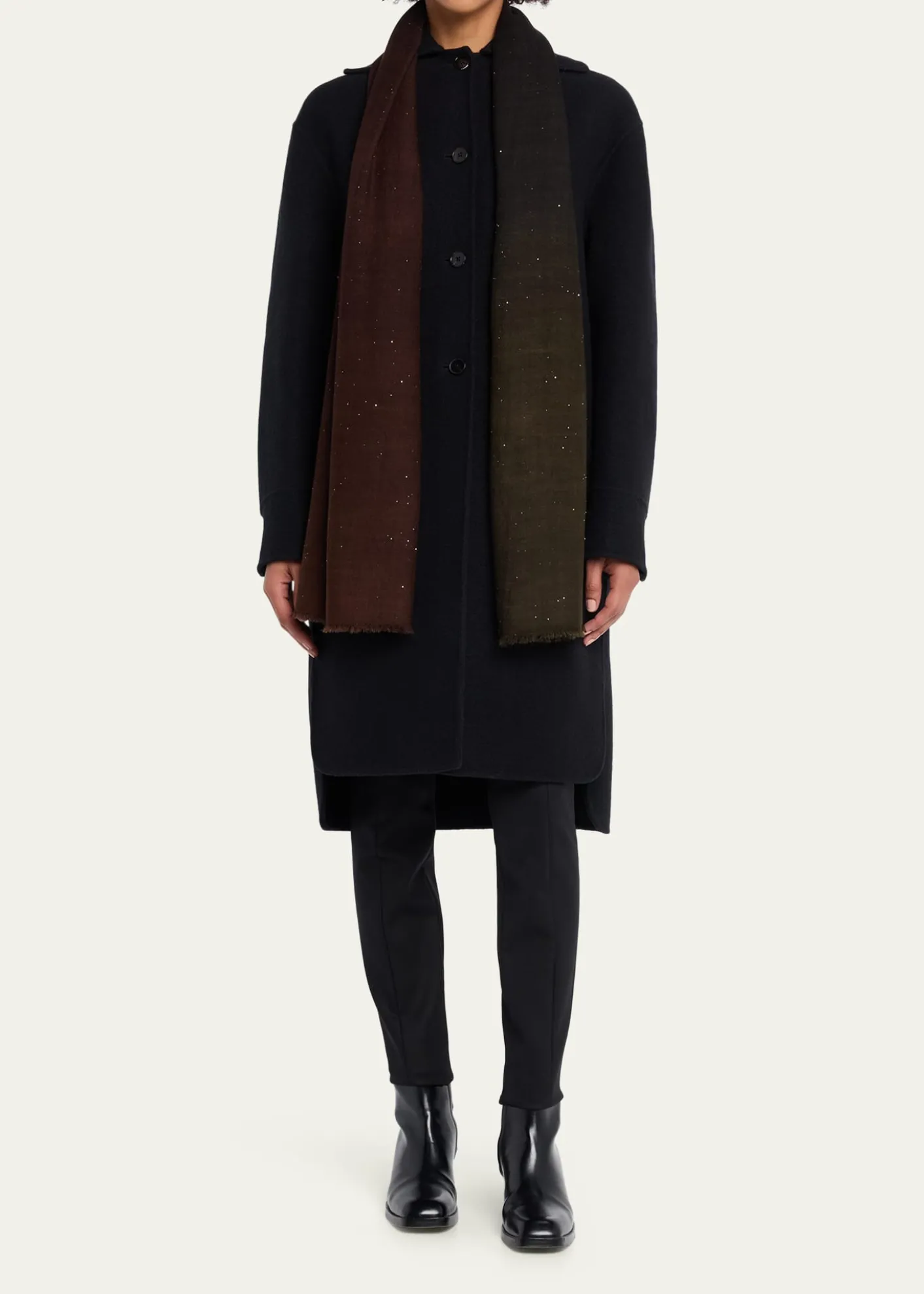 Faliero SartiIsa Degrade Wool-Blend Stole