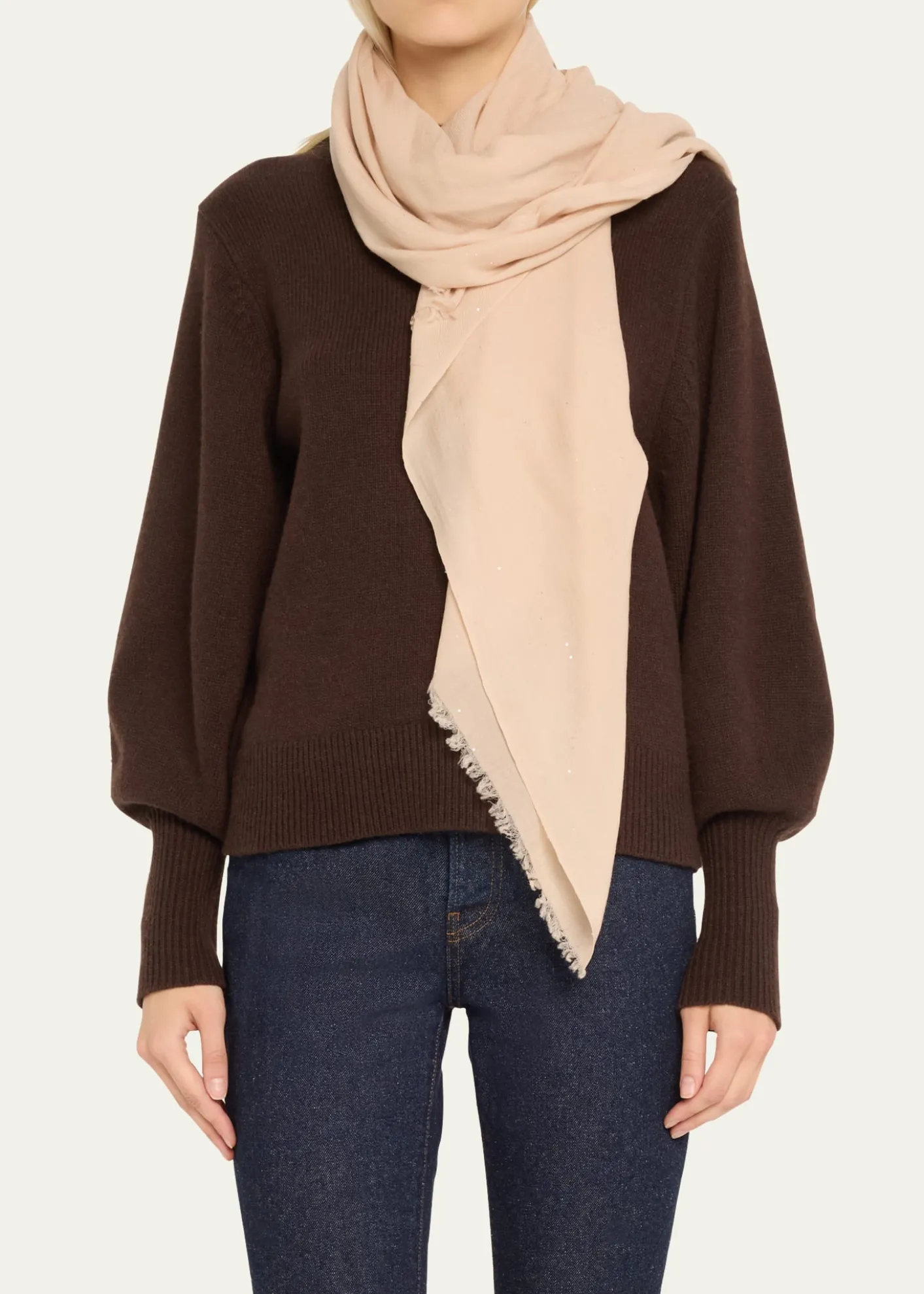 Faliero SartiRaissa Sparkle Wool Blend Scarf