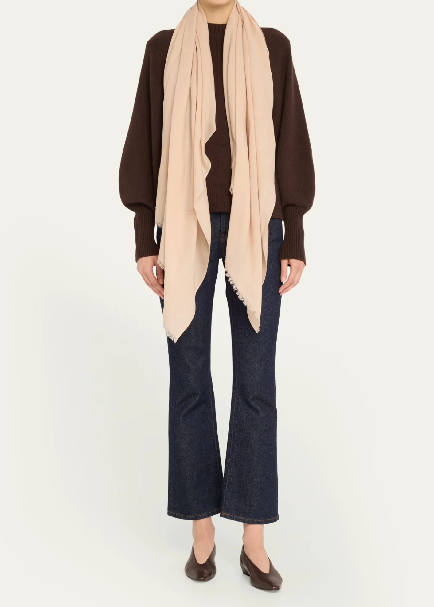 Faliero SartiRaissa Sparkle Wool Blend Scarf