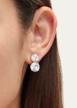 Fantasia by DeSerioCubic Zirconia Double Drop Earrings