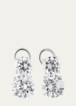 Fantasia by DeSerioCubic Zirconia Double Drop Earrings