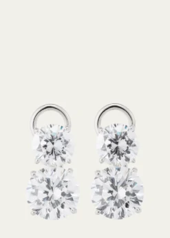 Fantasia by DeSerioCubic Zirconia Double Drop Earrings