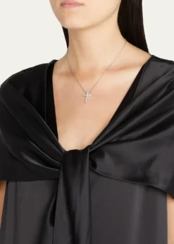Fantasia by DeSerioCZ Cross Pendant Necklace