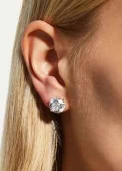 Fantasia by DeSerioCZ Round Stud Earrings, 10.00 TCW