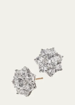 Fantasia by DeSerioFlower CZ Crystal Stud Earrings