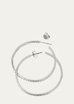 Fantasia by DeSerio18K Gold-Plated Sterling Silver Cubic Zirconia Hoop Earrings