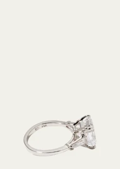 Fantasia by DeSerio4.5 TCW 14k White Gold Asscher Cubic Zirconia Ring